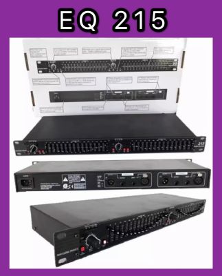 EQ-215 Dual Channel 15-Band Equalizer 1U Rack Mount - intlLXJ YCH 215