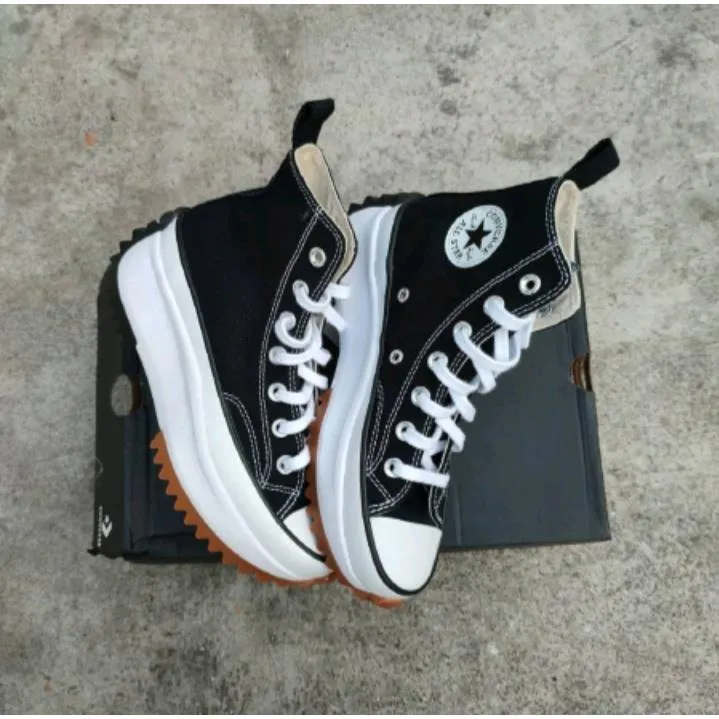 new Converse Run BTS Star Hike High Black Best-Selling Shoes | Lazada PH