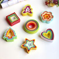 Cookies Cutter Biscuit Cake Mould DIY Multi-style plastic Circle Cookie Maker Christmas Holiday Supply Fondant sugarcraft Bread Cake  Cookie Accessori