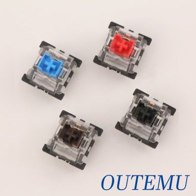Outemu สวิตช์สวิทซ์คีย์บอร์ดแมคคานิคอลแบบกดแนวตรง3Pin RGB LED SMD สลับร้อนเข้ากันได้กับสวิตช์ MX