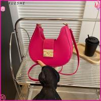 XUESHE สีทึบทึบ กระเป๋าสะพายไหล่แบบสั้น เล็กๆน้อยๆ หนังพียู กระเป๋า Crossbody แฟชั่นสำหรับผู้หญิง กระเป๋าแมสเซนเจอร์ ผู้หญิงผู้หญิงผู้หญิง