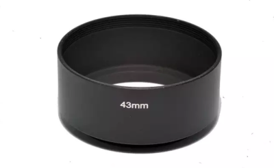 Metal Lens Hood Cover for 43mm Filter/Lens (1326)