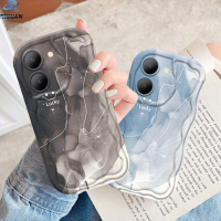 เคส Rixuan สำหรับ Vivo Y27 4G Y36 Y02T Y20 Y12s Y20s Y35 Y11 Y17 Y16 Y21 Y15เนื้อหินอ่อน Y12 3D Y22 Y15s เคสครอบโทรศัพท์โชคดีที่ Y91C ยิ้มยิ้มยิ้มได้มี TPU แบบนิ่มขอบคลื่น