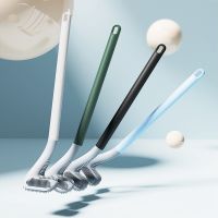 Long Handle Toilet Cleaning Brush Silicone Toilet Brushes for Bath Toilet Cleaning Brush Bendable Silicone Brush Head