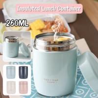 260ML Mini Soup Containers Vacuum Flasks Thermocup Portable Food Thermos for Kids Stainless Steel Lunch Box of 4 Color