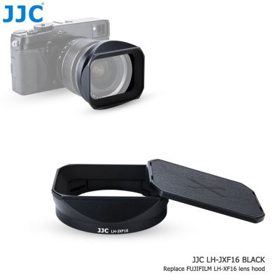 JJC ฮูดโลหะสี่เหลี่ยมเหล็กใช้ได้กับ FUJIFILM XF 16มม. F/ 1.4 R WR สำหรับ XT4 X100ฟูจิ XT3 XT30 XT20 LH-XF16 Xpro2 Xpro3