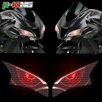 อุปกรณ์เสริมสำหรับรถจักรยานยนต์คาวาซากินินจา ZX10R 2016-2017ตัวป้องกันไฟหน้าสติกเกอร์ตกแต่งฟิล์มป้องกันฝาปิดเลนส์หลอดไฟหน้า