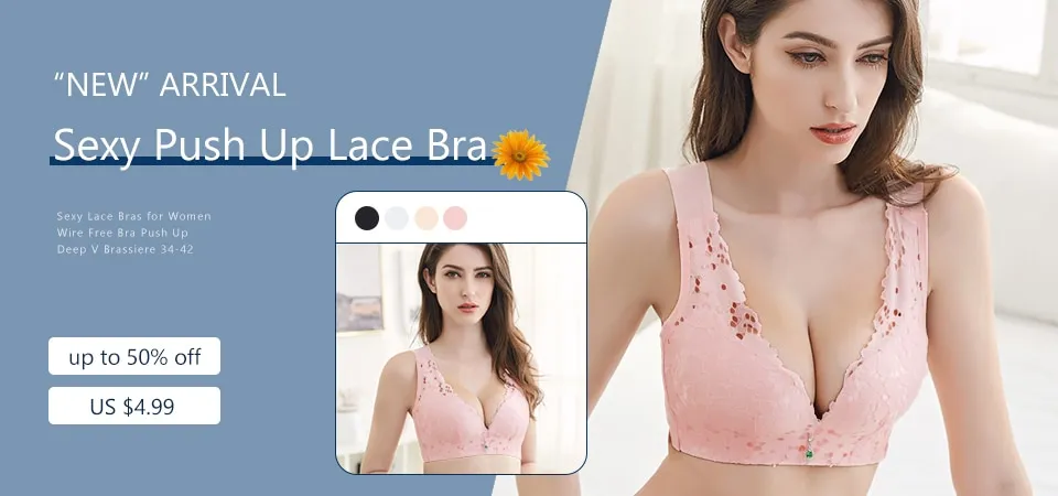 Sexy Lace Bras For Women Push Up Bra Underwire Thin Cup Brassiere