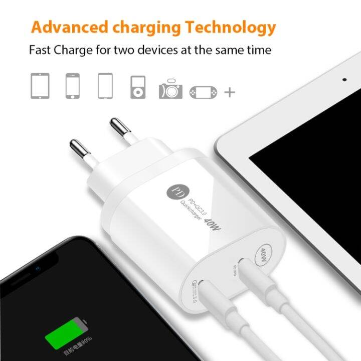 usb-c-pd-แบบคู่002-40w-type-c-ชาร์จเร็วสำหรับ-iphone-ipad-series-ปลั๊กแบบ-uk