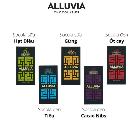 Socola nguyên chất sữa hạt điều ngọt ngào alluvia chocolate - ảnh sản phẩm 5