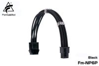 【♘COD Free Cas♘】 fangyili Formulamod Fm-np6p Pci-e 6pin สายต่อขยายสำหรับเมนบอร์ด/Gpu 6 Pin 18awg สายต่อสีทึบกับหวีสายเคเบิล