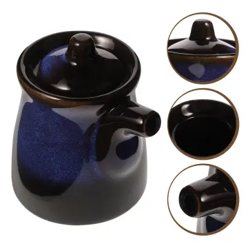 Japanese Ceramic Soy Sauce Pot Seasoning Jar Oil Can Vinegar Bottle  Tableware Home Kitchen Supplies Ceramics Kitchen Gadgets