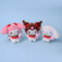 Sanrio ชุดลูกอมสตรอเบอร์รี่มินิตุ๊กตาผ้ากำมะหยี่