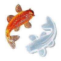 1Pcs 3D Koi Fish Carp Mold Cake Chocolet Baking   Decoration Mould Silicone Jelly Handmade Bread  Cake Cookie Accessories