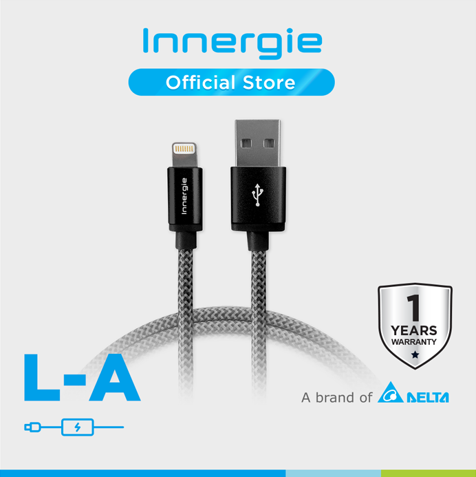 MagiCable USB to Lightning Braided Cable 1M, Black Lazada.co.th