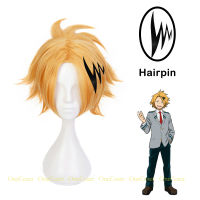 Anime My Hero Academia Kaminari Denki Cosplay Wig Short Wig Hairpin Boku no Hero Academia Heat-resistant Fiber Hair + Wig Cap