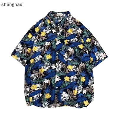 shenghao เสื้อชายหาดวินเทจของผู้หญิงเสื้อคาร์ดิแกนติดกระดุมเสื้อแขนสั้น