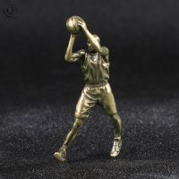 Basketball Superstar Figurines Keychain Lanyard Pendant Jewelry Metal Brass Keyring Charms Trinkets Souvenir Gift For Fans Retro Equipment Bags