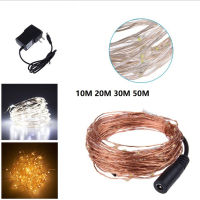 LED Fairy Lights Waterproof String Lights DC12V Outdoor For Wedding Christmas Party Decoration With AC110V 220V LED power supply