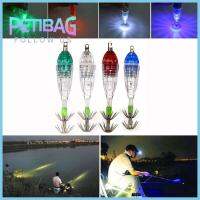 PETIBAG ร้อน Deep Drop ใต้น้ำ รูปทรงเพชร คุณภาพสูง ปลาหมึกตกปลา เบสช้อน ไฟแฟลช ไฟ LED ล่อพร้อมตะขอ