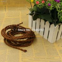 ✷✎ 5m 2x0.75 Brown Color Vintage rope Wire Twisted Cable Retro Braided Electrical Wire Fabric Wire DIY Pendant Lamp Wire Lamp