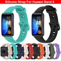 Gelang jam tangan pintar Huawei Band 8 jam tangan pintar silikon pengganti Correas gelang olahraga untuk Huawei Band7 tali sabuk