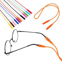 High Elastic Silicone Eyeglasses Straps Sunglasses Chain Sports Anti Slip String Glasses Ropes Band Cord Holder 12 Colors