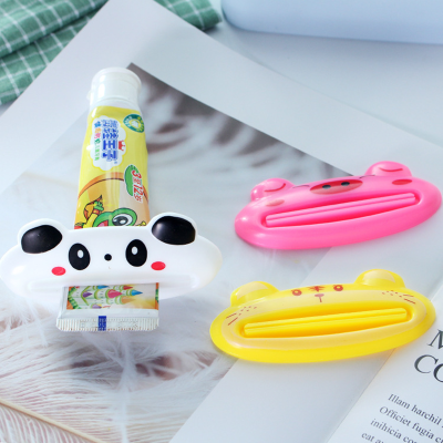 Facial Cleanser Tube Clip Facial Cleanser Clips Easy Use Cartoon Toothpaste Squeezer Toothbrush Holder Dispenser