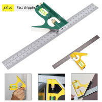 12 Inch 300mm Adjustable Combination Square Angle Ruler 45 90 Degree With Bubble Level Multifunctional Gauge Measuring Tools