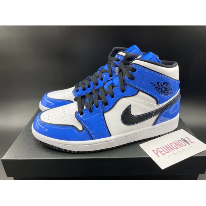 PEUNGNOIZ Nike Air Jordan 1 Mid SE “Signal Blue” | Lazada.co.th