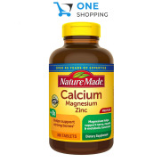 Viên uống bổ sung canxi Nature Made Calcium Magnesium Zinc With vitamin D