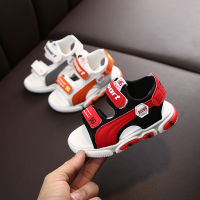 baby sandals bright lights flashing lights boys sandals  summer new fashion small and medium children beach shoes