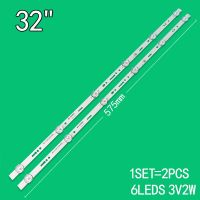 1ชุด = 2ชิ้น6ไฟ LED 3V 575มม. สำหรับ32a Ms-T320-3030-08a Mc-32a06x ทีวีจอแอลซีดี32นิ้ว/แถบไฟแบ็คไลท์3210