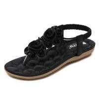 TOP☆Womens fashion Bohemian flowers sandals flat casual beach shoes