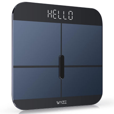 WYZE Smart Scale for Body Weight, Digital Bathroom Scale for Muscle, BMI, Body Fat and Water, Bluetooth Electronic Body Composition Monitor for People, Baby, Pet, 400 lb, Black Wyze Scale X