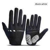 LAMEDA Shock absorbing breathable cycling gloves mens and womens full finger long finger MTB bike outdoor sports gloves