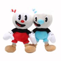 [LWF HOT]◑ 2pcs/lot 25cm Game Cuphead Plush Toy Mugman Ms. Chalice Cagney Carnantion Cuphead Plush Doll Toys for Children Birthday Gifts