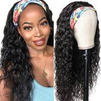 【YD】 Clearence Headband Wig Human Hair Wigs Machine Made Color