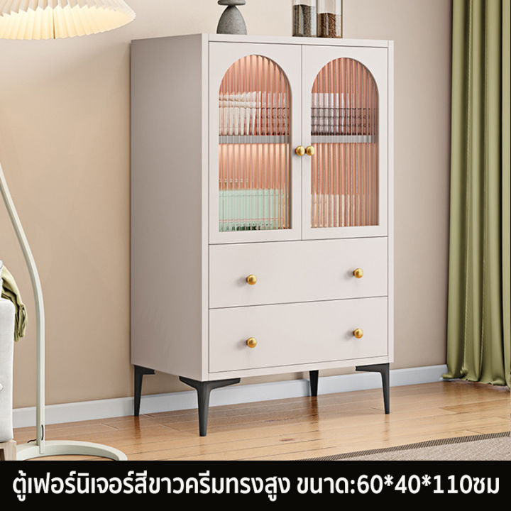 carpenter-craft-ตู้กับข้าว-ตู้เก็บของในครัว-ตู้เก็บของ-ตู้เก็บของเอนกประสงค์-เคาน์เตอร์ครัว-ชั้นเก็บของ-60-120-160cm-3-ขนาด-สีขาวน้ำนม