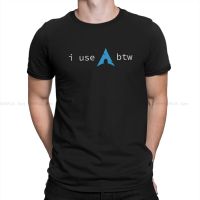 Linux Operating System MenS Tshirt Use Arch Btw Individuality T Shirt Graphic Streetwear Hipster