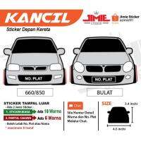 （Kvs auto parts）สติกเกอร์เคอเรตาสติกเกอร์ป้ายนูน Kancil Petak 660 850 Warna dan Nombor Plat ที่กำหนดเอง