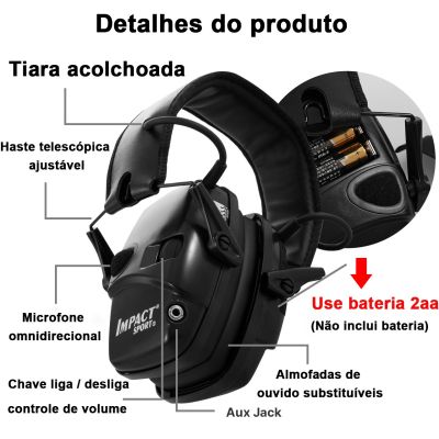 Electronic Protector Shooting Earmuff Anti Noise Earmuffs Headset Foldable Hearing Sport Outdoor Hunting Fold Ear Protective Hot