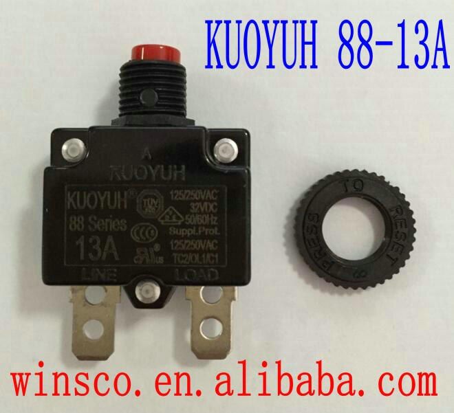 ปุ่มสีแดง88-13a 100% Kuoyuh Circuit 88 Series 13a