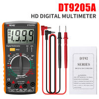 DT9205A จอแอลซีดีดิจิตอลมัลติมิเตอร์แบบพกพา AC DC โวลต์โวลต์มิเตอร์แอมมิเตอร์โอห์มแรงดันไฟฟ้าความจุทดสอบความต้านทานมิเตอร์แบบพกพา