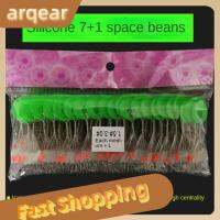 ARQEAR529453 800pcs 100 Groups ลอยลอยได้ ตัวหยุดทุ่นตกปลา อุปกรณ์สำหรับตกปลา อุปกรณ์เสริมสายแท็กเกิล ถั่วยาง ทนทานต่อการใช้งาน 7 + 1 ถั่วอวกาศ ทะเลสาบแม่น้ำทะเล