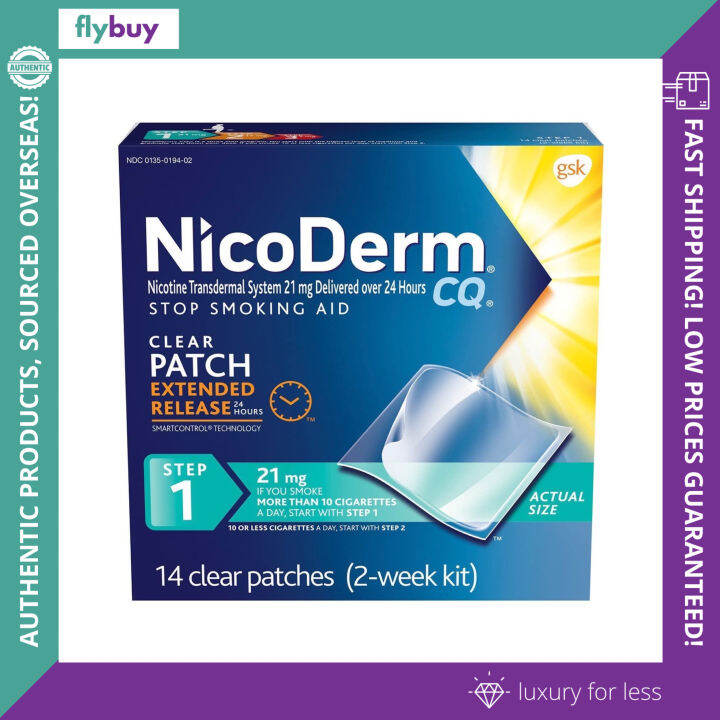 ONHAND! Nicoderm Patch, 21mg, Stop Smoking Aid, 14 count Lazada PH