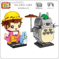 LOZ-3D Qsv35 Blocos De Construção อะนิเมะ Para Crianças Brinquedo De Tijolos Meu Vizinho Totoro Gmenina Da Escola Guarda-Chuva Saco Animal Mente Sem Caixa