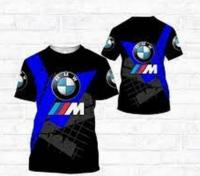 (ALL IN STOCK XZX)    BMW Logo Short Sleeved T-shirt 3D Printing Men and Women 036   (FREE NAME PERSONALIZED)