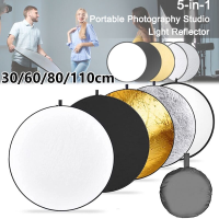 【BIRR】รีเฟล็กซ์(Reflector)แผ่นสะท้อนแสง 5 in 1 พร้อมซองใส่ แบบพกพา 30CM Mini Multi Functional Collapsible Light Reflector