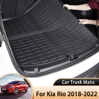 EVA รถด้านหลังสำหรับ Kia Rio 4 MK4 FB X Line 2018 ~ 2022 2019 2020 Boot Cargo Liner Trunk ชั้น Mats ถาดกระเป๋าเดินทางถาด Protector